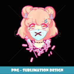 Pastel Menhera Anime Pills Psycho - Digital Sublimation Download File