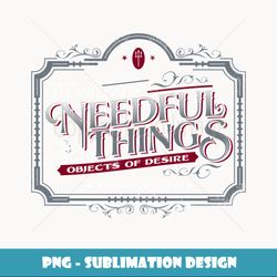 Needful Things Devil Vintage Gothic Horror Graphic Logo - Exclusive Sublimation Digital File