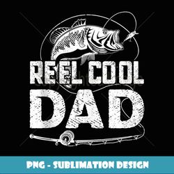 Fathers Day Funny Fisherman Reel Cool Dad Fishing Lover - Signature Sublimation PNG File
