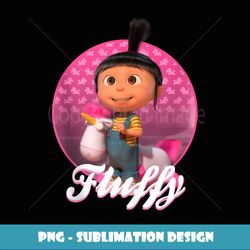 despicable me agnes and papoy fluffy circle portrait - sublimation-ready png file