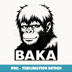 Anime Bigfoot Baka Funny Manga Lovers Japanese Sasquatch - High-Quality PNG Sublimation Download