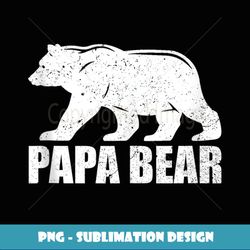 papa bear t distressed fathers day papa bear men - instant sublimation digital download