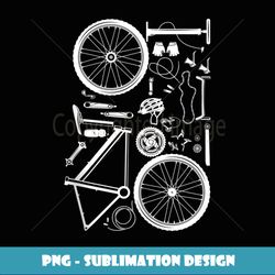 Bike Parts Downhill Rider Mountainbike MTB Cycling - PNG Transparent Digital Download File for Sublimation