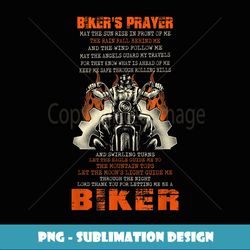 Biker's Prayer Funny Born To Be A Biker Motorcycle Rider - Trendy Sublimation Digital Download
