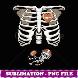 Pregnancy Skeleton Rib T Funny Football Bump Gift - High-Quality PNG Sublimation Download