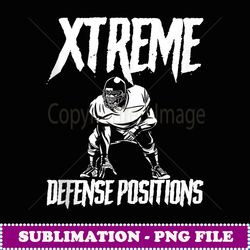 XTREME DEFENSE Positions Football Player - PNG Transparent Sublimation Design