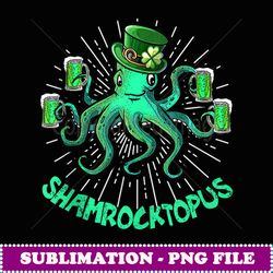 Shamrocktopus Leprechaun St.Patrick's Day Irish Octopus - Premium PNG Sublimation File