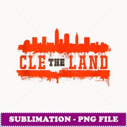 Vintage CLE Cleveland Skyline - Exclusive Sublimation Digital File
