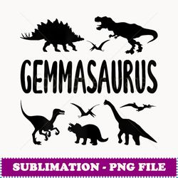 Dinosaur T Rex Gemma Gemmasaurus Dino Name - Decorative Sublimation PNG File