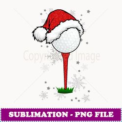 golfing christmas holiday golf ball hat santa merry xmas - professional sublimation digital download