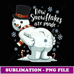 farting snowman make snowflakes christmas winter gift - special edition sublimation png file