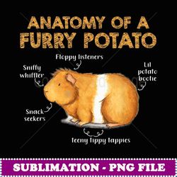 Anatomy Of A Furry Potato Guinea Pig Lover Gift - Aesthetic Sublimation Digital File