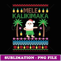 Mele Kalikimaka Merry Christmas Ugly Sweater Design - Exclusive PNG Sublimation Download