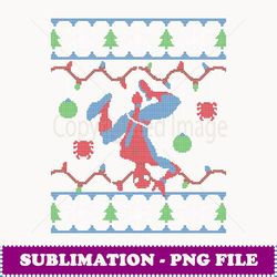 Marvel SpiderMan Upside Down Ugly Christmas Sweater - Premium PNG Sublimation File