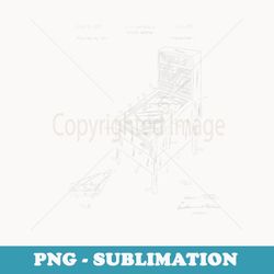 vintage pinball machine patent game flipper t - aesthetic sublimation digital file