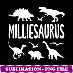 Dinosaur T Rex Millie Milliesaurus Dino Name - Exclusive PNG Sublimation Download