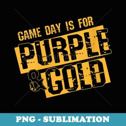 s purple gold game day group for high school football - exclusive sublimation digital file
