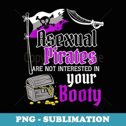 Asexual Pirate Booty Funny Pride Flag LGBTQ Funny - Premium PNG Sublimation File