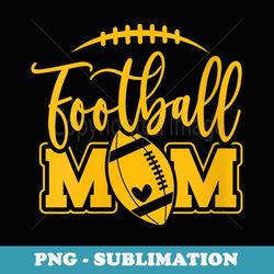 s game day black and yellow high school football football mom - png sublimation digital download