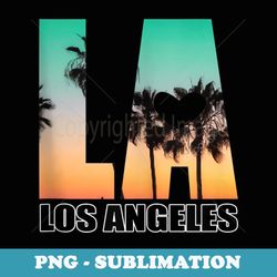 Los Angeles design LA Palm Tree Sunset Boulevard - High-Resolution PNG Sublimation File