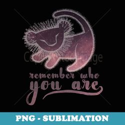 Disney The Lion King Remember Who You Are Simba Painting - PNG Sublimation Digital Download