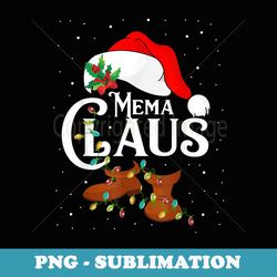 Santa Mema Claus Christmas Lights Family s - High-Resolution PNG Sublimation File