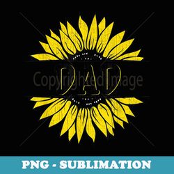 Sunflower Graphic Matching Family Sunflower Lover Dad - Elegant Sublimation PNG Download