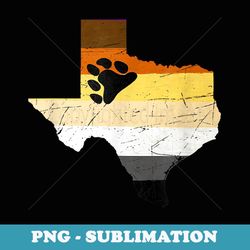 Texas Gay Bear Pride Flag - Professional Sublimation Digital Download