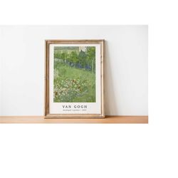 Daubignys garden | Van Gogh | For Gifts and Wall Art Dcor | Gifts Living Room Bedroom