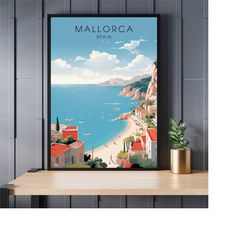 Mallorca Spain Poster | Mallorca Print | Spain beach poster