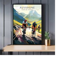Tour de France Poster: Auvergne, Tour de France digital poster