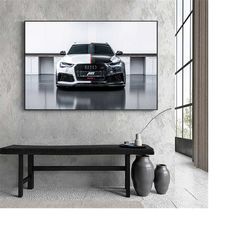 161 audi painting - car canvas large print - car painting - car prints - car artwork - car art - car wall art, car wall