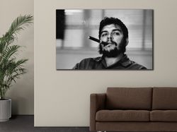 Che Guevara Wall Art, Stencil Iconic Revolutionary Print Art, Modern Wall Decor, Ernesto Guevara Portrait Poster, Ready