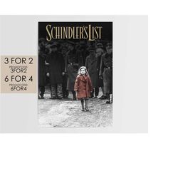 Schindler's List 1993 Poster - Movie Poster Art Film Print Gift SL001