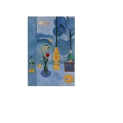 henri matisse (blue window) canvas painting, henri matisse (blue window) canvas print, henri matisse canvas poster, home