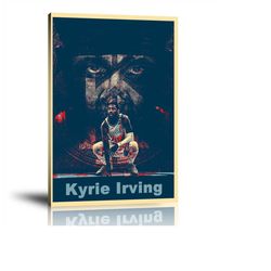 Kyrie Irving, Brooklyn Nets, NBA Sports Prints, POP Art Prints, Wall Art, Home Decor Art, Sports Player Prints, Modern C