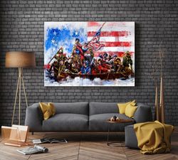 American SoldierHome Wall Art, Home Gifts,American Soldier Canvas Wall Art Poster Print