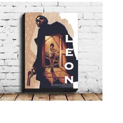 Leon The Professional Movie Poster Canvas Wall Art Picture for Living Room Home Decor (No Frame)