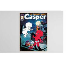 Casper Poster, Casper Comic Poster, Series Poster, Digital Poster, Home Decor, Wall Decor, Animated Wall Art, Vintage Po