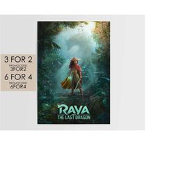 Raya and the Last Dragon 2021 Poster - Disney Pixar Movie Poster Art Film Print Gift Ra001