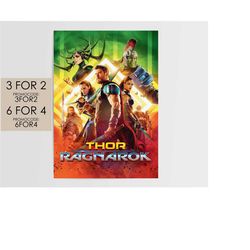 Thor: Ragnarok 2017 Poster - Marvel Movie Poster Art Film Print Gift TR004