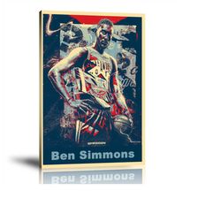 Ben Simmons, Brooklyn Nets, NBA Sports Prints, POP Art Prints, Wall Art, Home Decor Art, Sports Player Prints, Modern Ca