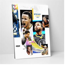 Stephen Curry Golden State Warriors, NBA Print, NBA Sports Print, Sport Player Print, Framed Art Print , Wall Art, Home
