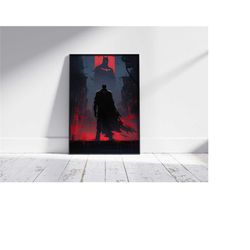 Dark knight Wall Art Print, Dark Knight Movie Poster, Limited Edition Superhero Poster Wall Art Dcor Digital