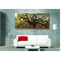 angel oak tree canvas wall art vivid wall decor,extra large canvas wall decors,home & office decoration,modern wall arts