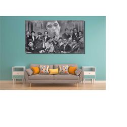 the best gangsters canvas wall art,gangsters poster,the godfather art,godfellas poster,large canvas wall art,luxury wall