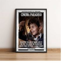 Cinema Paradiso | Cult Film Poster | Vintage Retro Art Print | Classic Movie Posters | Home Decor/Wall Art/Picture