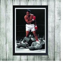 posters & prints  muhammad ali cassius clay boxing wall art home dcor sports gift bedroom mancave bar christmas