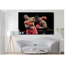 mike tyson print , mike tyson amazing punch canvas wall art, boxing canvas wall art, home decor,gym wall decor, boxing p