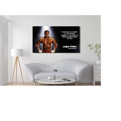 mike tyson wall art, mike tyson print on canvas, boxing canvas wall art,home decor,gym wall decor, boxing poster, gym ca
